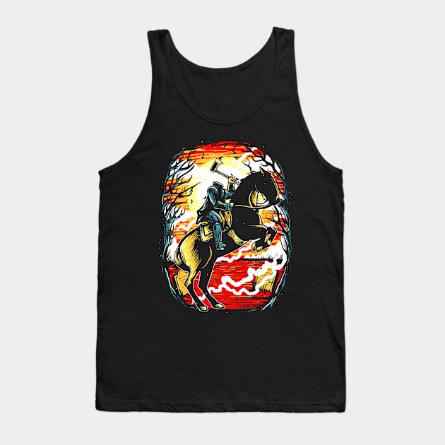 Headless Horseman Tank Top by drewbacca